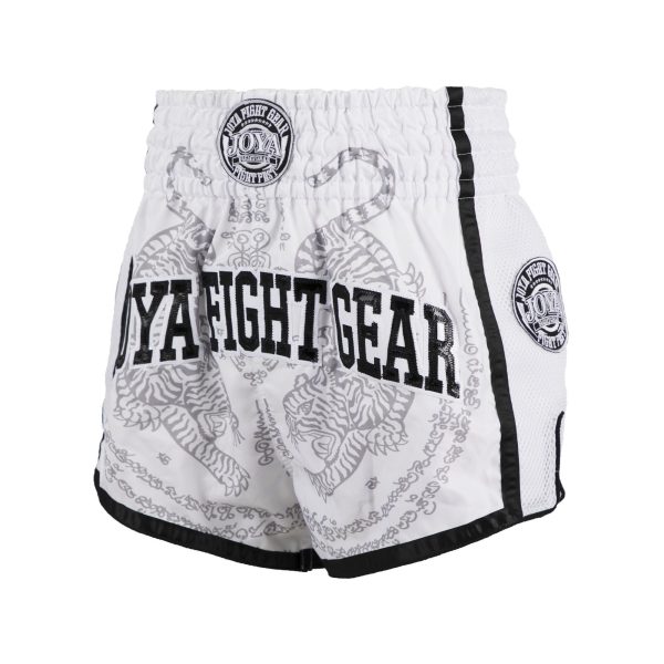JOYA SAK YANT TIGER MUAY THAI SHORT - WHITE