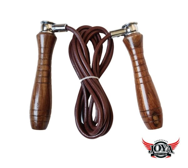 JOYA JUMP ROPE - WOOD - LEATHER