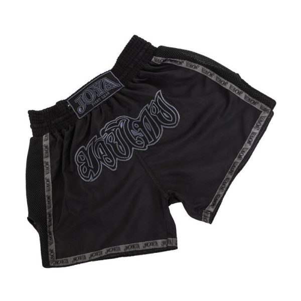 Joya Faded Black Muay Thai Shorts - Image 2