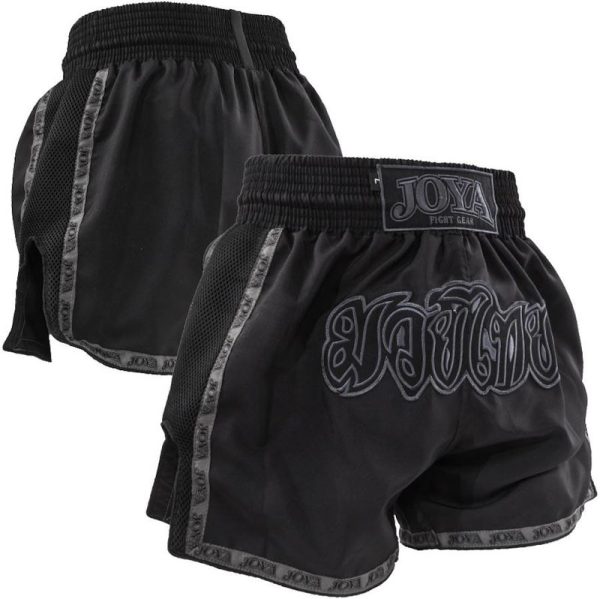 Joya Faded Black Muay Thai Shorts - Image 4
