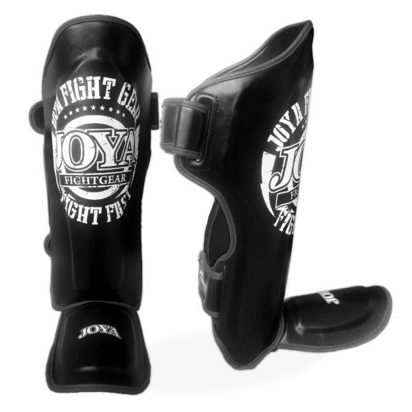 JOYA SHINGUARD 'FADED BLACK' - 'FIGHT FAST' (LEATHER)