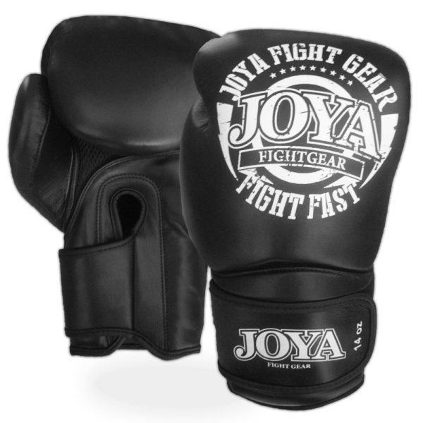 KICK-BOXING GLOVES JOYA "FIGHT FAST" (LEATHER) WHITE